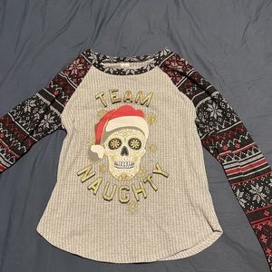 Christmas Team Naughty Long Sleeve Shirt